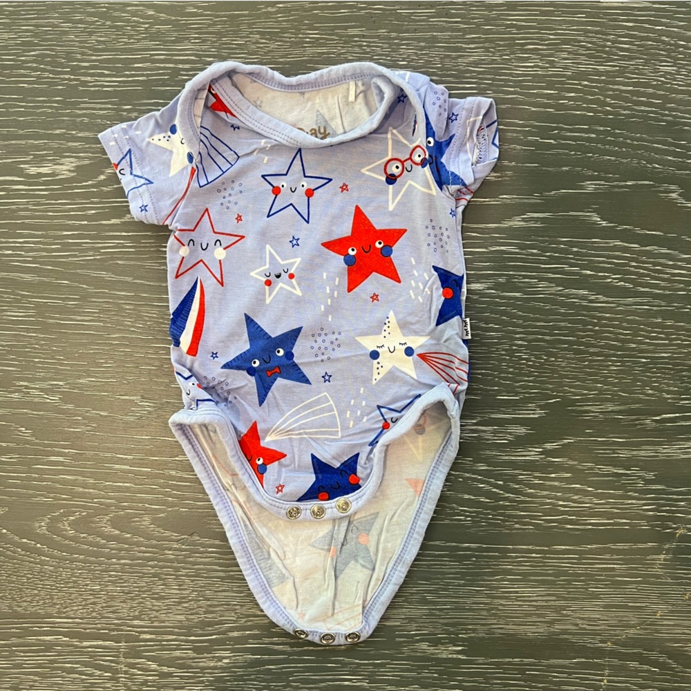 Play by Little Sleepies Stars & Stripes Newborn Onesie